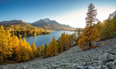 Sonnenuntergang am Silsersee - ©Christiane Dreher