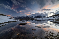 Wolken und Abendlicht vermischen sich - ©Christiane Dreher