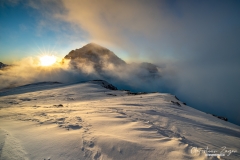 Sonnenuntergang auf dem Hockenhorngrat - ©Christian Züger