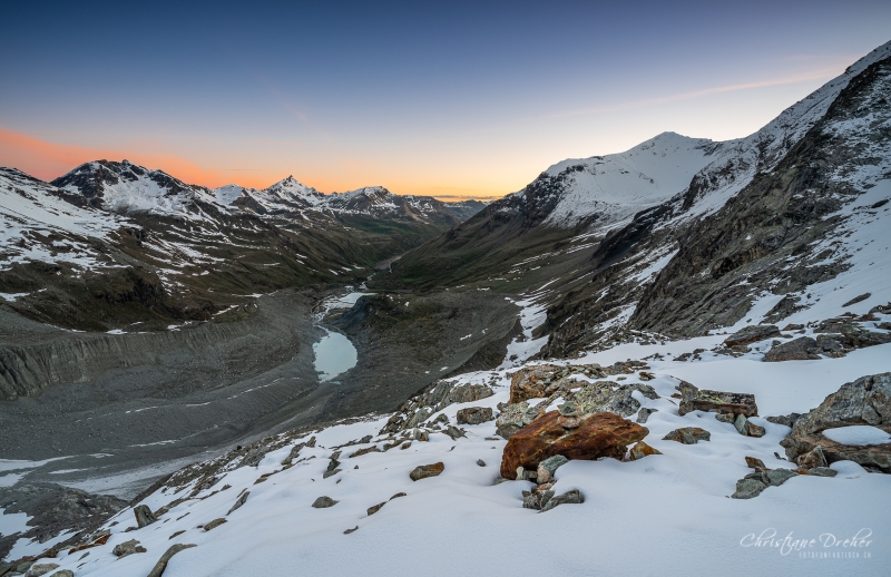 Sonnenaufgang Val d'Anniviers - ©Christiane Dreher