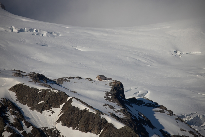 Tierberglihütte vor dem Gletscher - ©Christiane Dreher